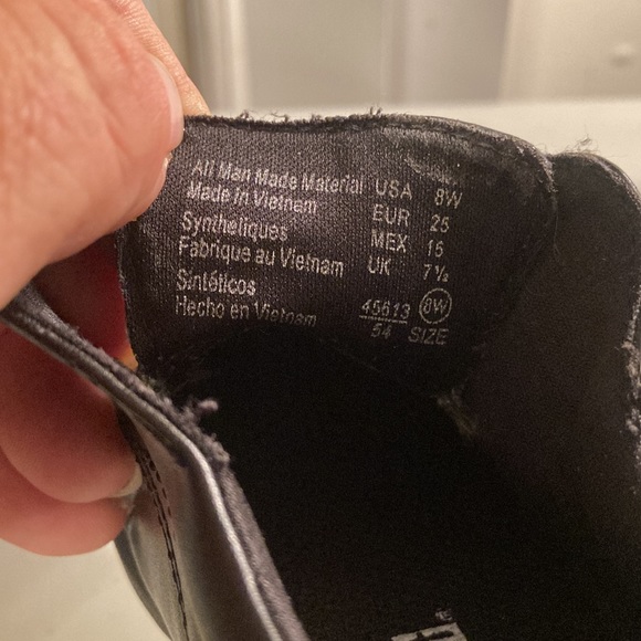 Sz 8W Boy’s Smart fit Black Dress Shoes - Picture 5 of 8